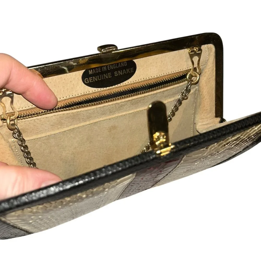 Snakeskin Bag vintage england